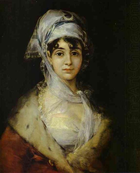 Francisco Jose de Goya Portrait of Antonia Zarate china oil painting image
